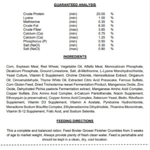 AKM Broiler Grower/Finisher 50#