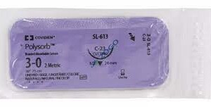 Suture Polysorb 3-0 30"