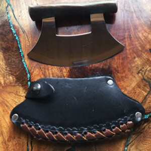 Antler Ulu Knive W/ Sheath